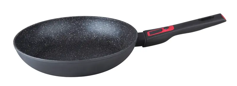 Herzberg Hg-7024Fp Marble-Infused Frying Pan With Removable Handle (24 Cm) 1