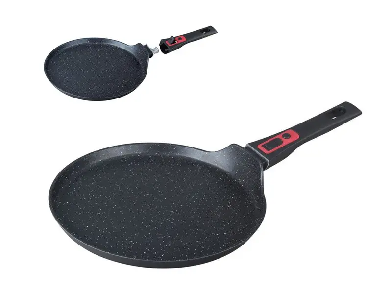 Herzberg Hg-7028Cp Marble-Coated Crepe Maker With Detachable Handle (28 Cm) 1