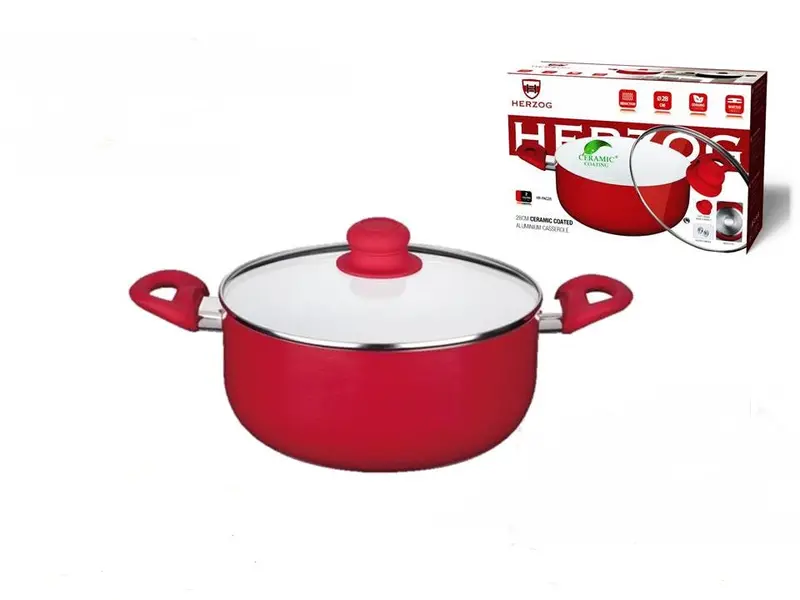 Herzog Hr-Pac28 Lightweight Aluminum Pan With Scratch-Resistant Ceramic Coating (28 Cm) 1