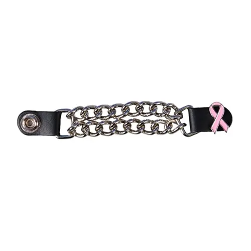 Hot Leathers Breast Cancer Awareness Vest Extender – Pink Ribbon Design 1