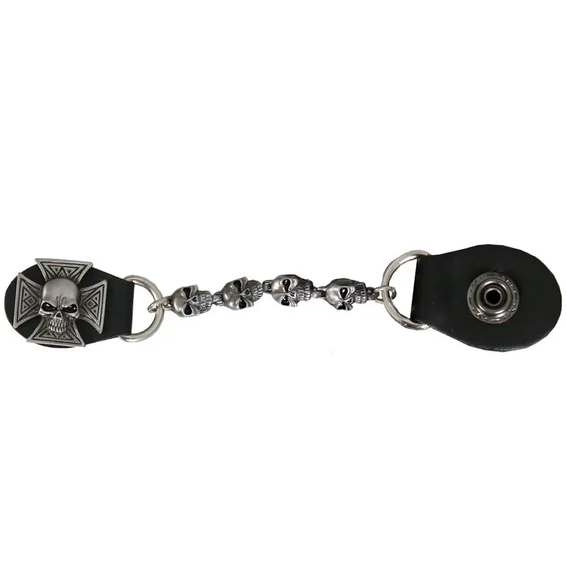 Hot Leathers Iron Cross & Skull Motif Vest Extender 1