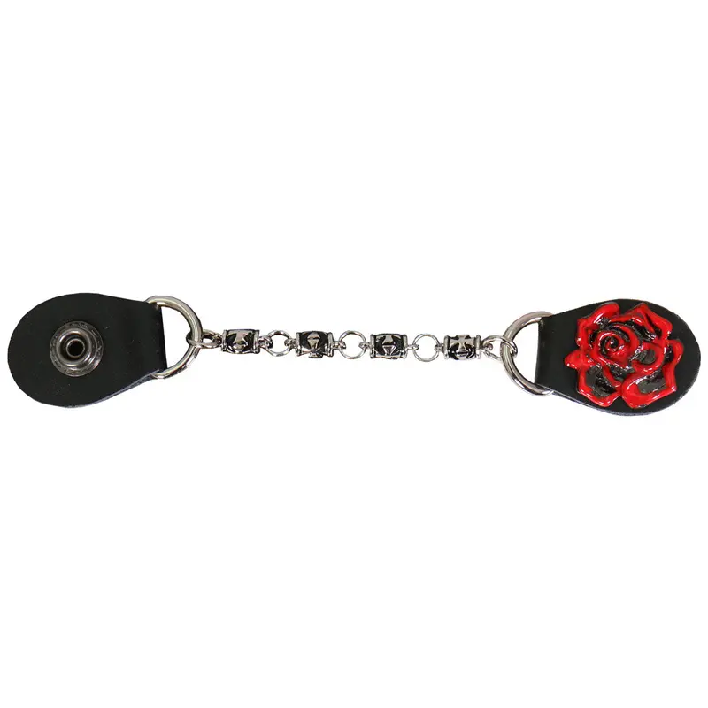 Hot Leathers Metal Rose Embellished Ladies Vest Extender 1