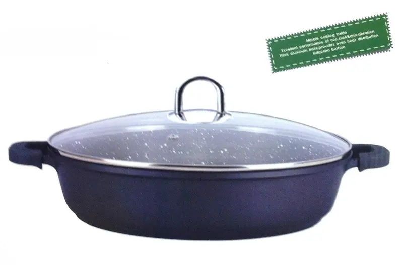 Imperial Collection Im-Calc36M Saucepan – 36Cm Glass-Lid Stainless Steel Cooking Pot With Helper Handle 1