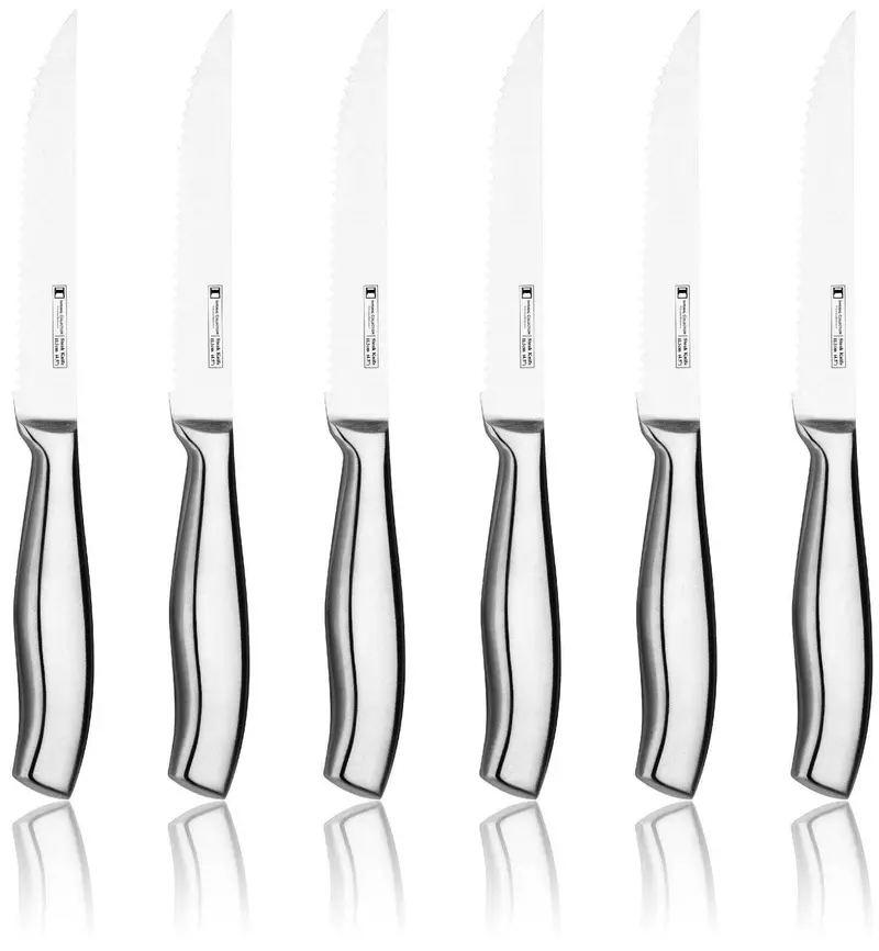 Imperial Collection Im-Stk6 Stainless Steel Steak Knife Set – 6-Piece Elegant Dining Set 1