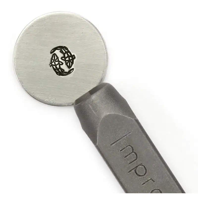 Impressart Pisces Pattern Stamp – 6 Mm Circular Jewelry Design Tool 1