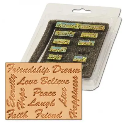 Inspirational Word Stamp Set For Leather And Craft Projects 1