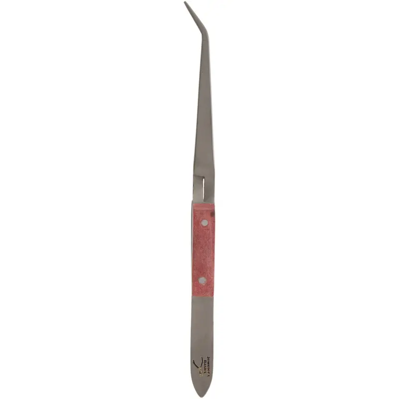 Jeweler'S Basics® Titanium Curved Cross-Lock Tweezers – 6.5" With Fiber Grips 1