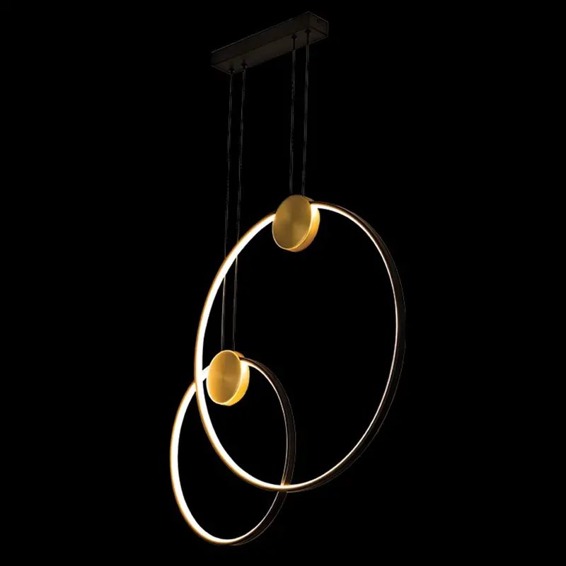 K. Light Double Ring Led Pendant Light – 3000K Warm White 1