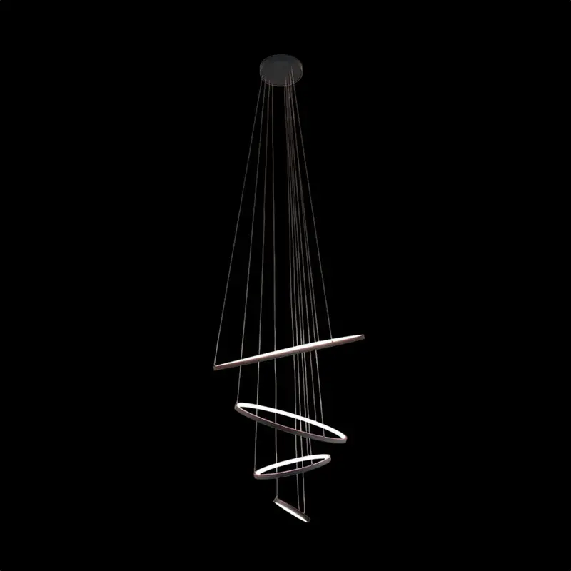 K. Light Dual-Ribbon Pendant Luminaire – 58W Led, 4250Lm, 3000K 1