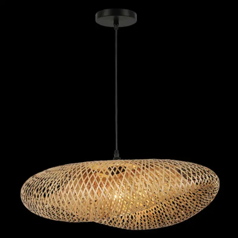 K. Light Large Bamboo & Rattan Pendant – E27, 40W, 600Mm Diameter 1