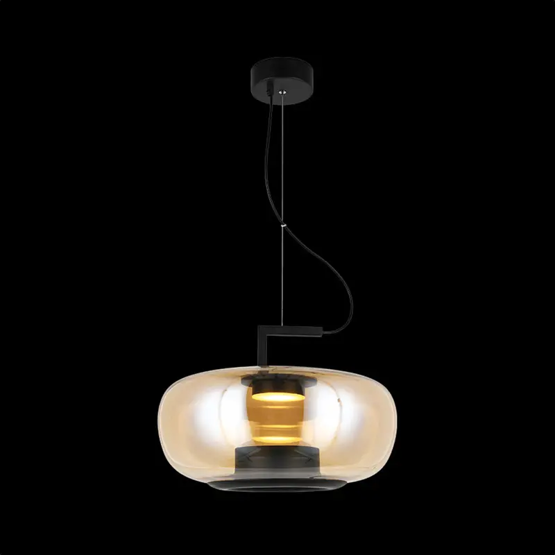K. Light Magnum 3-Glass Led Pendant – Modern Suspended Design, 9W 1
