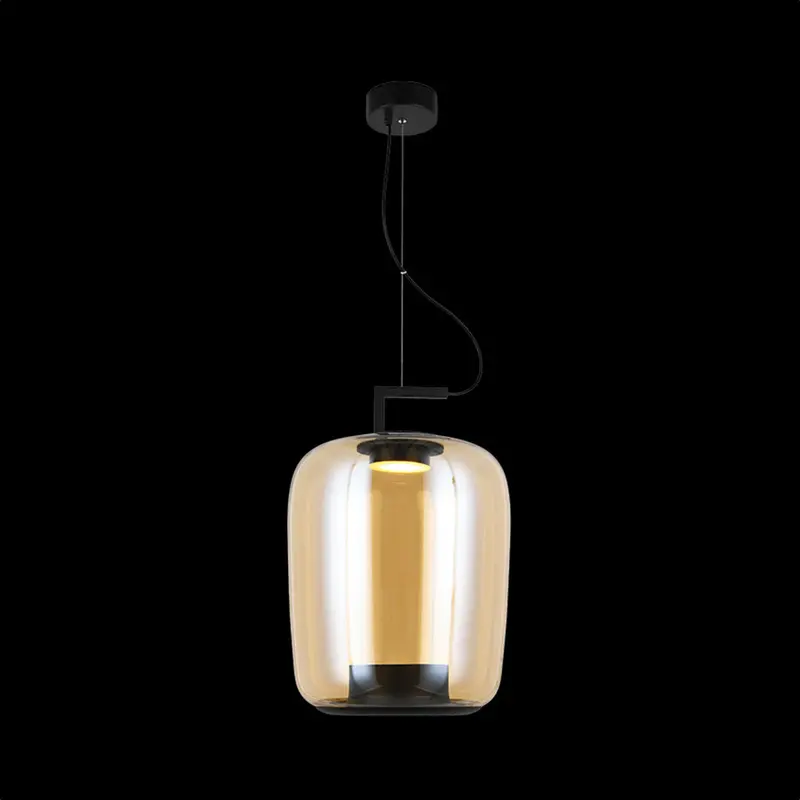 K. Light Magnum Single-Glass Led Pendant – Compact Ceiling Pendant, 9W 1