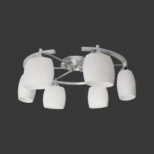 K. Light Modern Luxury 6-Light Circular Ceiling Fitting 1