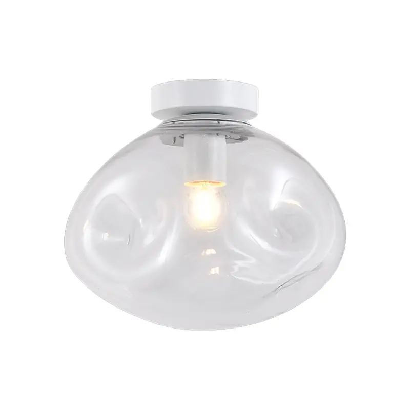 K. Light Molten Clear Glass Ceiling Light – Large Design 1