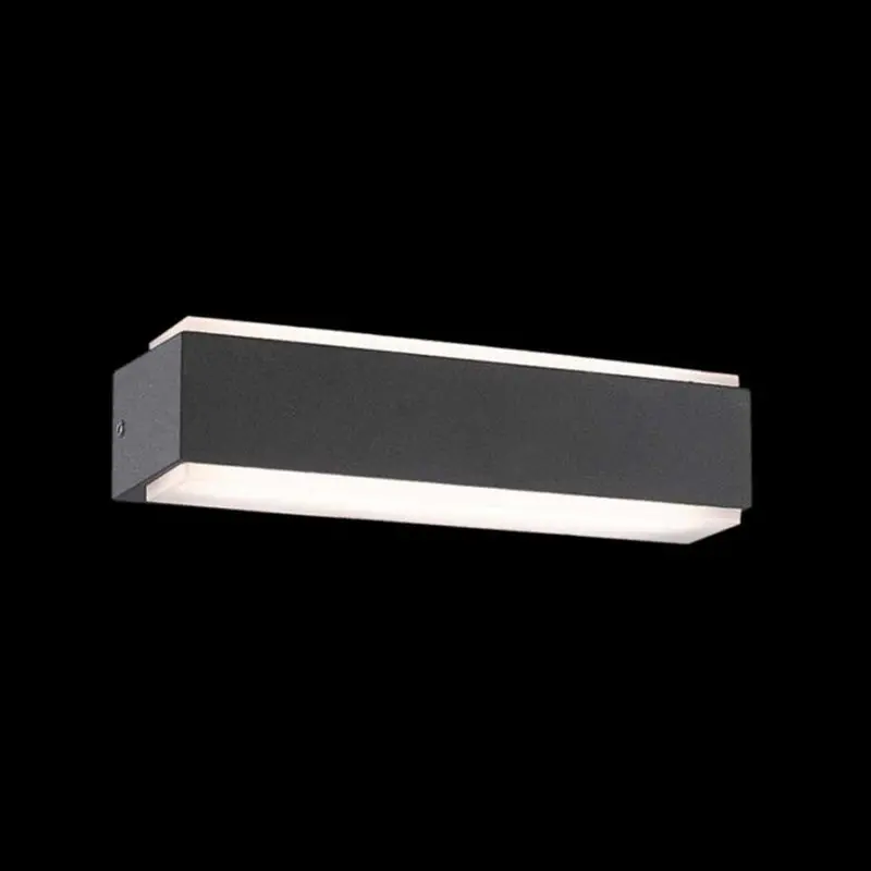 K. Light Skyline Dual-Direction Led Wall Light – 16W, 1100Lm, 3000K, Black Frame With Opal Diffuser 1