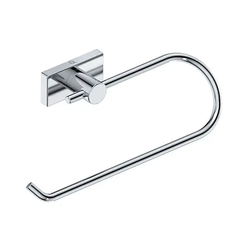 Liquidred Harmony Rectangular Towel Ring – Soft Chrome Aesthetic 1