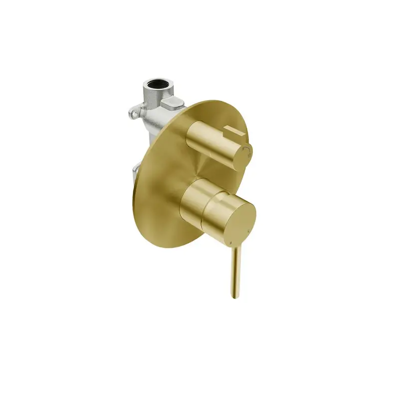 Liquidred Stilo Champagne Gold Concealed Shower Mixer With Divert Valve 1