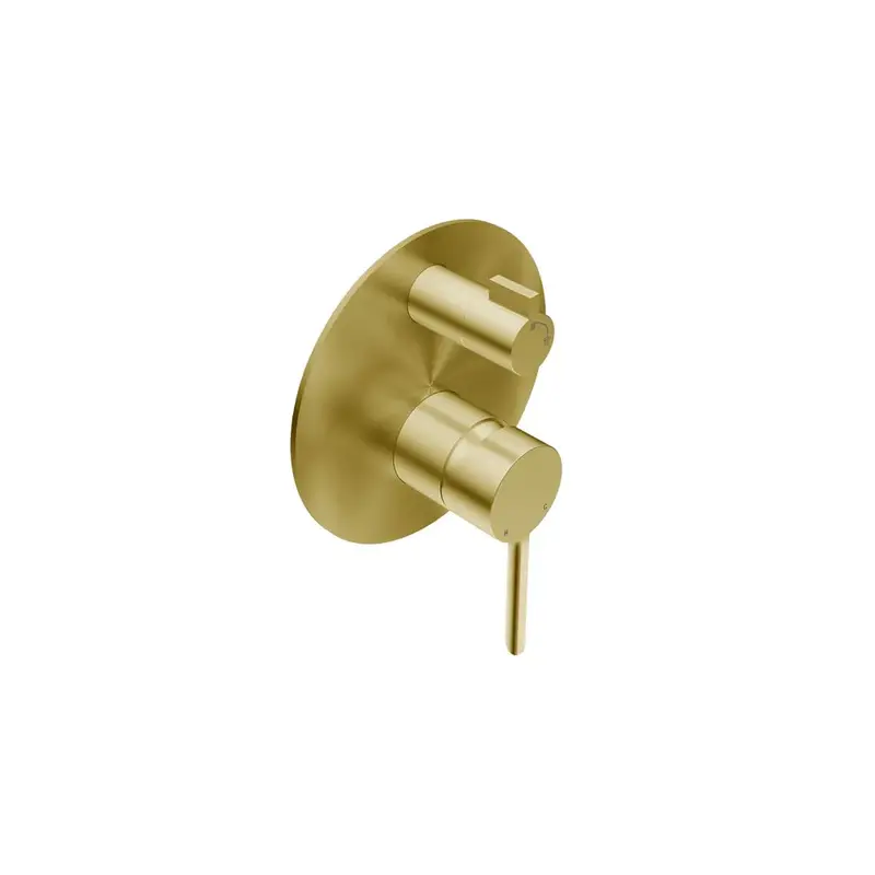 Liquidred Stilo Champagne Gold Shower Mixer With Divert Trim Set 1