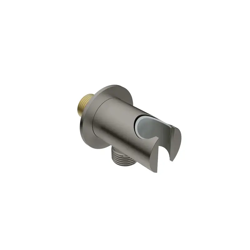 Liquidred Stilo Hand Shower Holder With Connector – Brushed Graphite 1