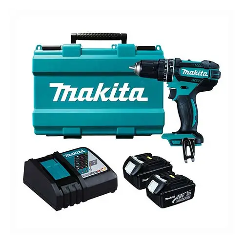Makita Dhp482Rfe 18V Cordless Drill Driver Kit With Two 3.0Ah Batteries 1