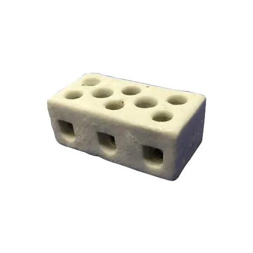 Matelec 6A Three-Way Porcelain Connector – 8 Terminal Holes 1