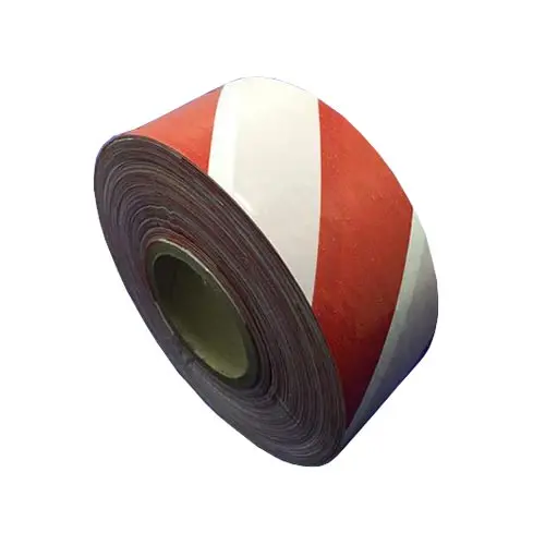Matelec Safety Barrier Tape – Red & White, 75 Mm × 500 M 1