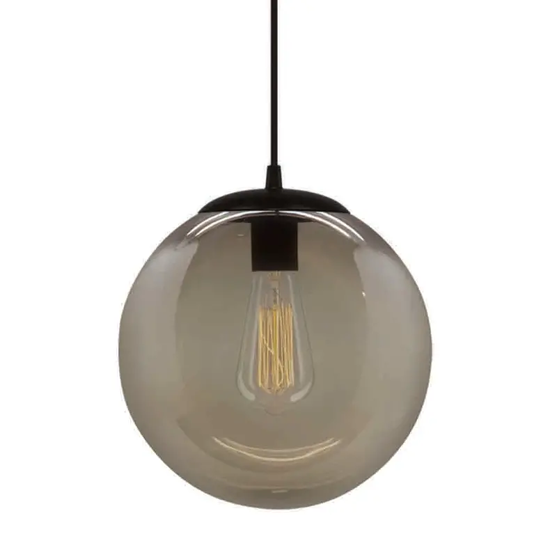 Medium Palla Fumo Black Pendant – 60W By Spazio 1