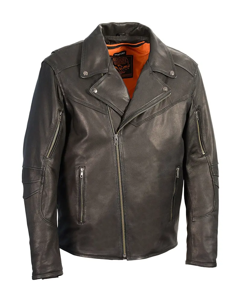 Men'S Modern Vented Motorcycle Riding Jacket 1