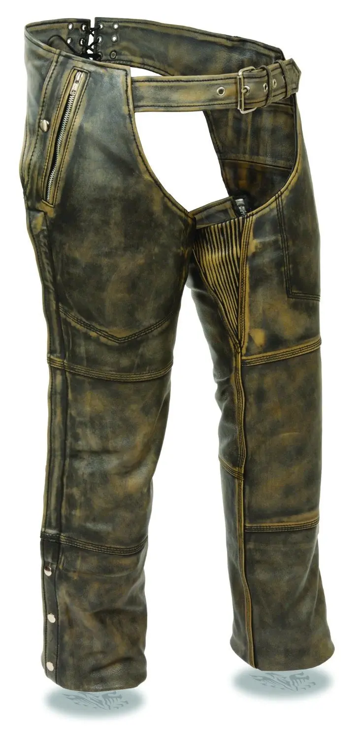 Milwaukee Men'S Distressed 4-Pocket Thermal-Lined Chaps 1