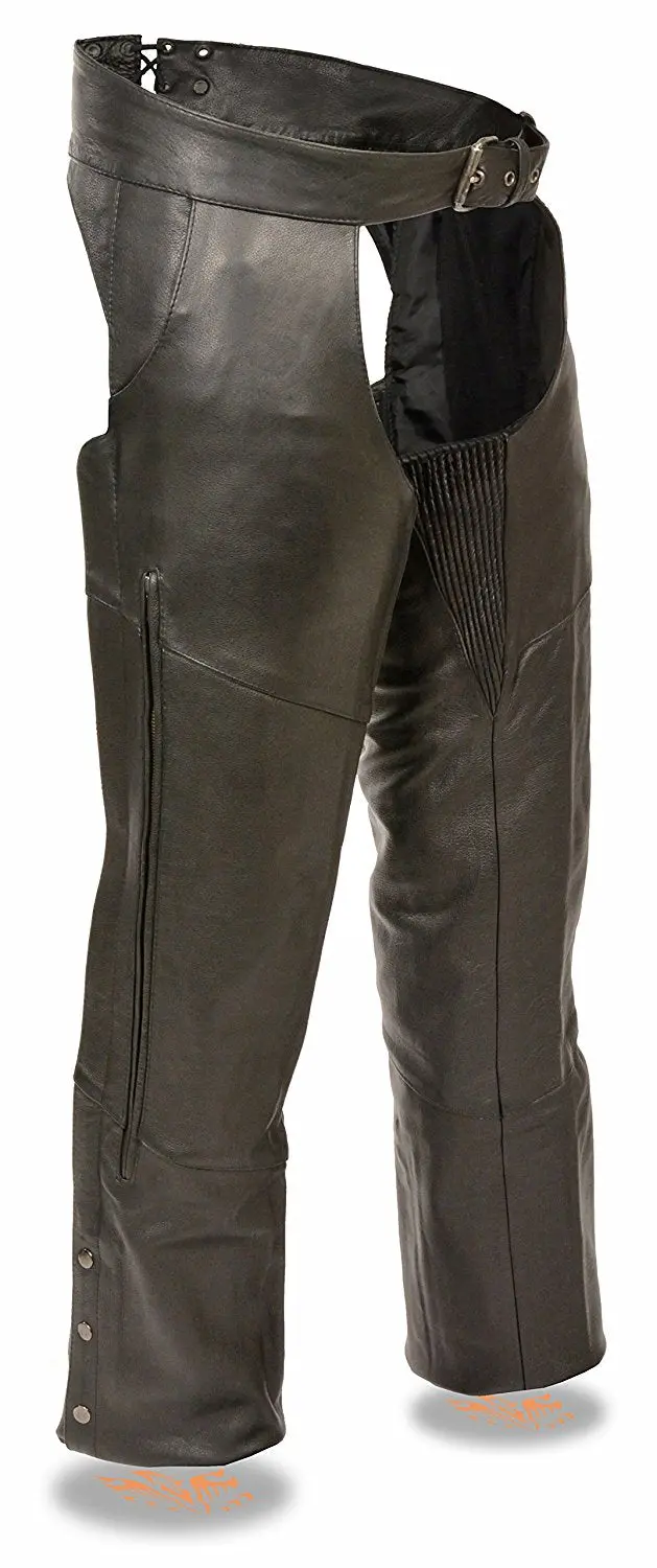 Milwaukee Vented Lined Leather Chaps For Men 1