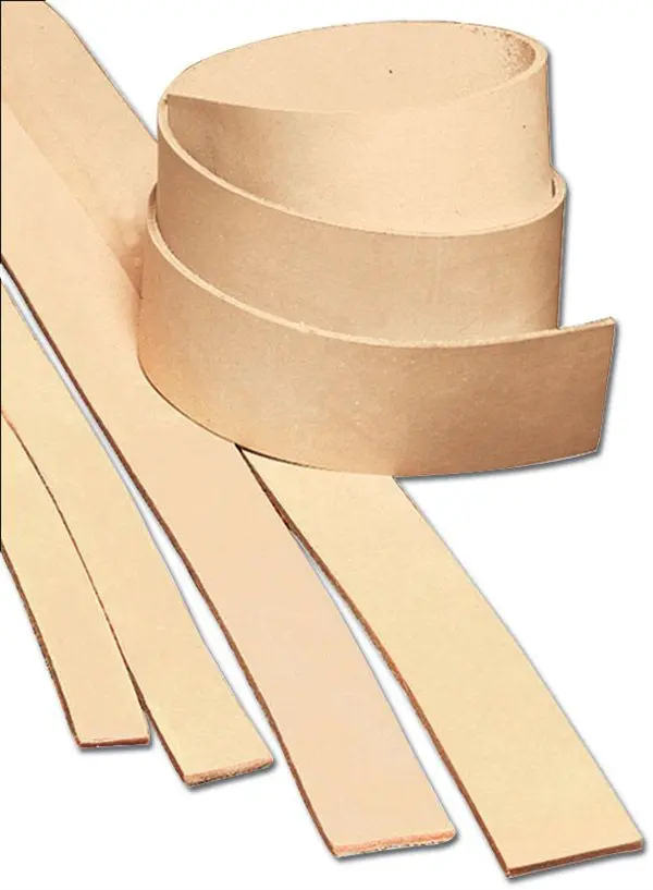Natural Unfinished Cowhide Strap – Approx. 60–72 Inch Raw Leather Strip 1