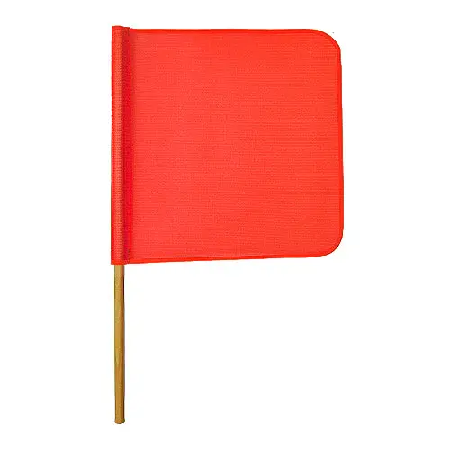 Orange 18-Inch Mesh Safety Flag 1