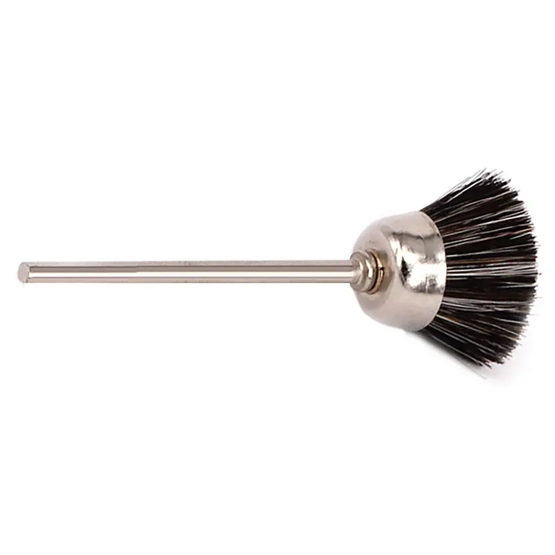 Oro Grey Goat Hair Cup Brush – 12Mm Diameter × 9.5Mm Length, 2.35Mm Shank, Pack Of 12 1