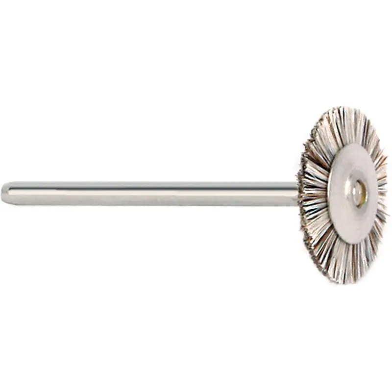 Oro Mixed Brown & White Bristle Mounted Brush – 22Mm Diameter, 2.35Mm Shank, Pack Of 12 1
