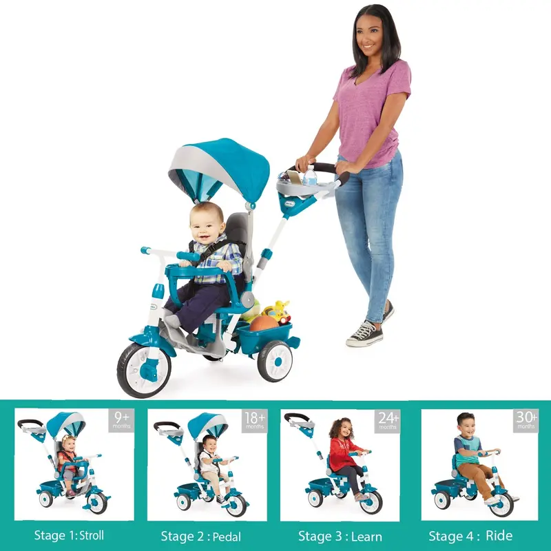 Perfect Fit 4-In-1 Adjustable Trike – Teal 1
