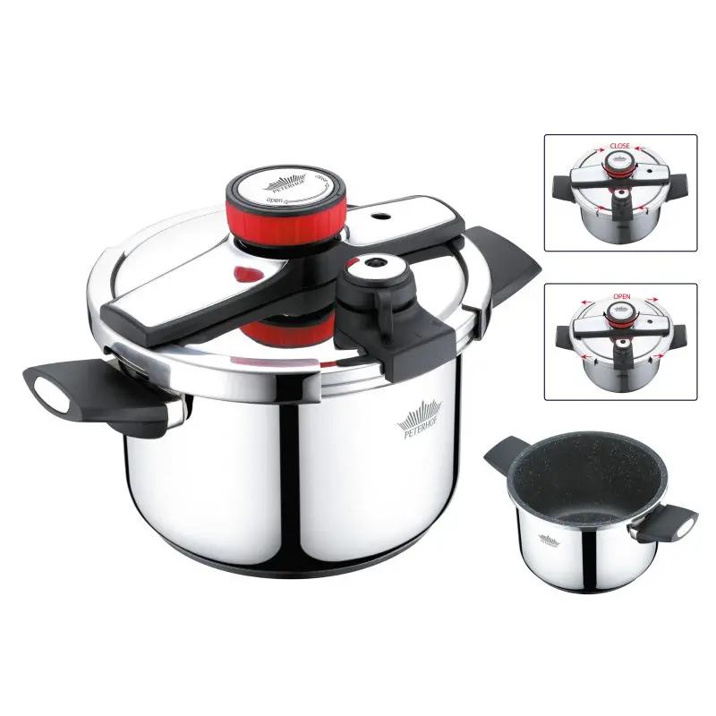 Peterhof Ph-15827 6L Pressure Cooker With Granite Coating 1