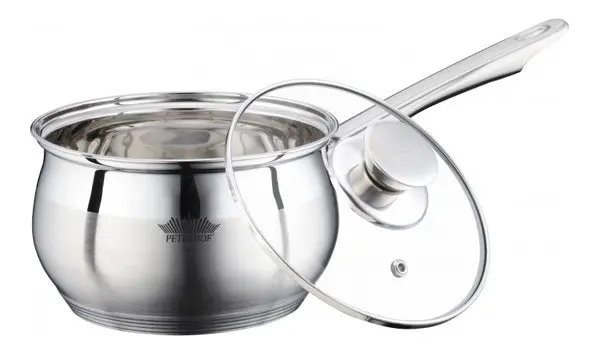 Peterhof Ph-15844 Stainless Steel Inox Saucepan With Tempered Glass Lid 1