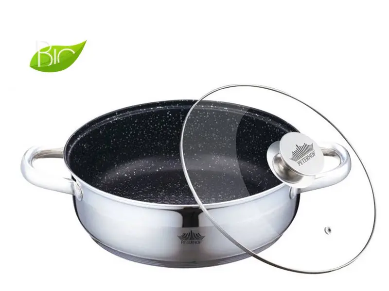 Peterhof Ph-25308 5.5L Frying Pan With Lid And Granite Coating 1