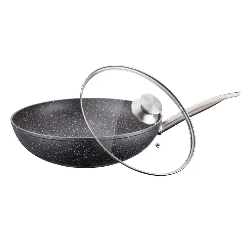 Peterhof Ph-25351-32 Aluminum Wok With Lid – 32 Cm Diameter 1