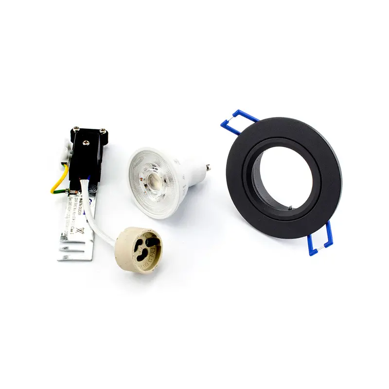Pioled R211 Recessed Downlight Kit – 5W, 80Mm, Matte Black Finish 1