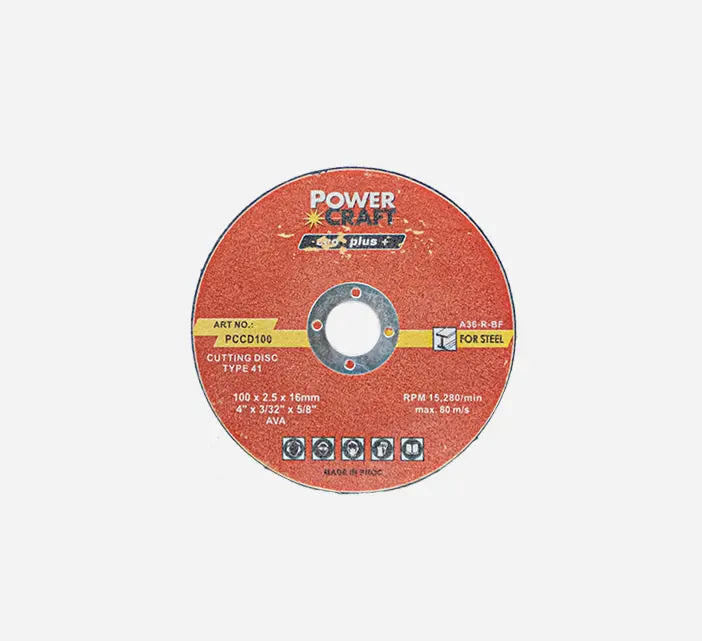 Powercraft 4-Inch Cutting Disc – Abrasive Wheel For Angle Grinders And Metal Cutting 1
