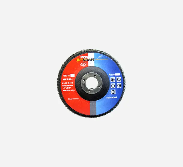 Powercraft 4-Inch Flap Disc With 5/8-Inch Arbor – Designed For Steel Grinding 1