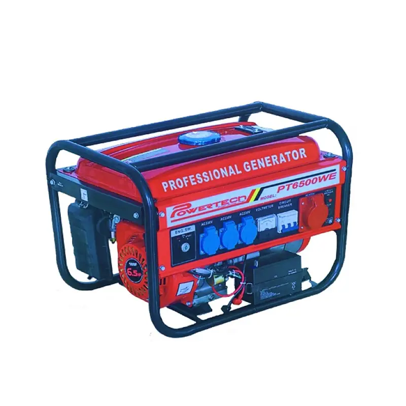 Powertech Pt6500We Gas-Powered Generator With Electric Key Start 1