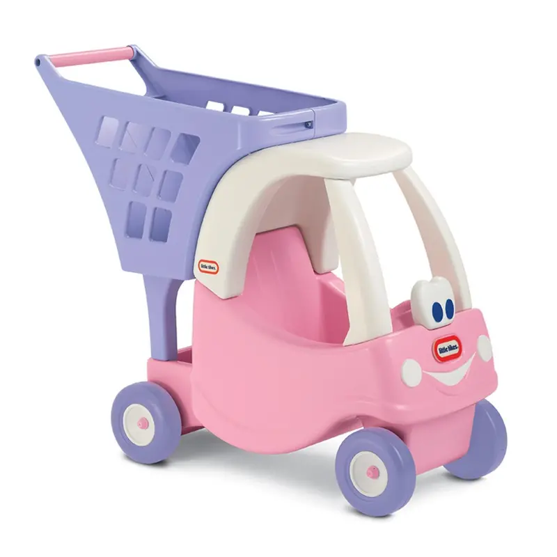 Princess Ride-On Shopping Cart With Storage Basket 1