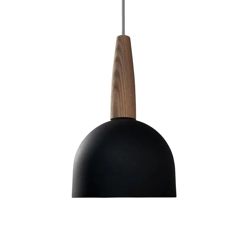 Rene-Inspired Wooden Accented Spun Metal Pendant – Wire World 1