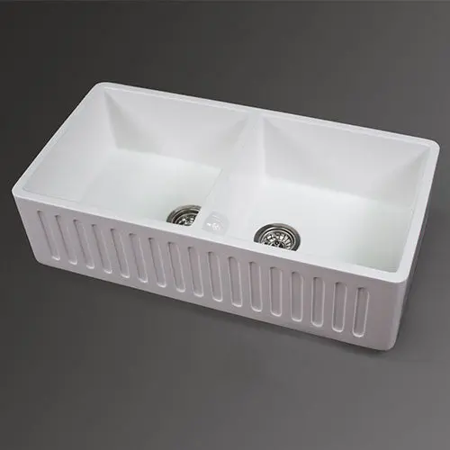 Rossco Double Bowl Premium Granite Top-Mount Butler Sink 1