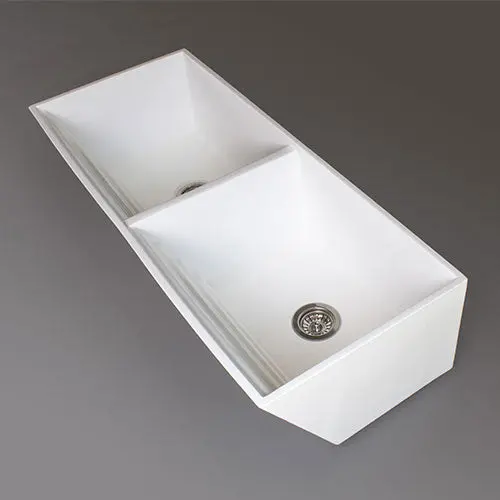 Rossco Double-Bowl Wall-Mounted Laundry Butler Sink 1
