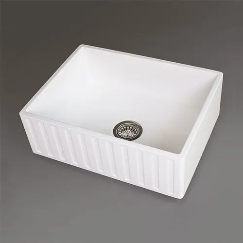 Rossco Fluted Countertop Single-Bowl Butler Sink 1