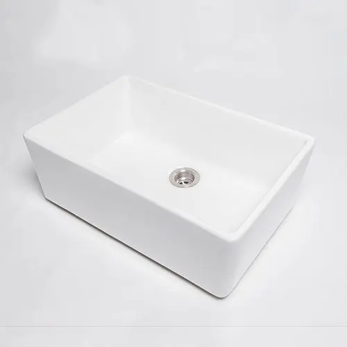 Rossco Premium Poreclain Butler Sink – Single Bowl, Countertop Mount 1
