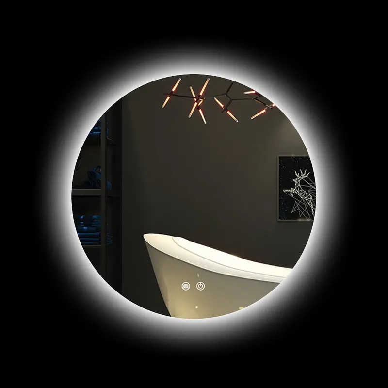 Round Led Mirror Light – 36W, 890Mm Diameter, Bright Illuminated Vanity Fixture 1